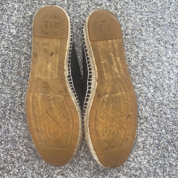 Chanel Black Classic Canvas Espadrilles. - Picture 5 of 7